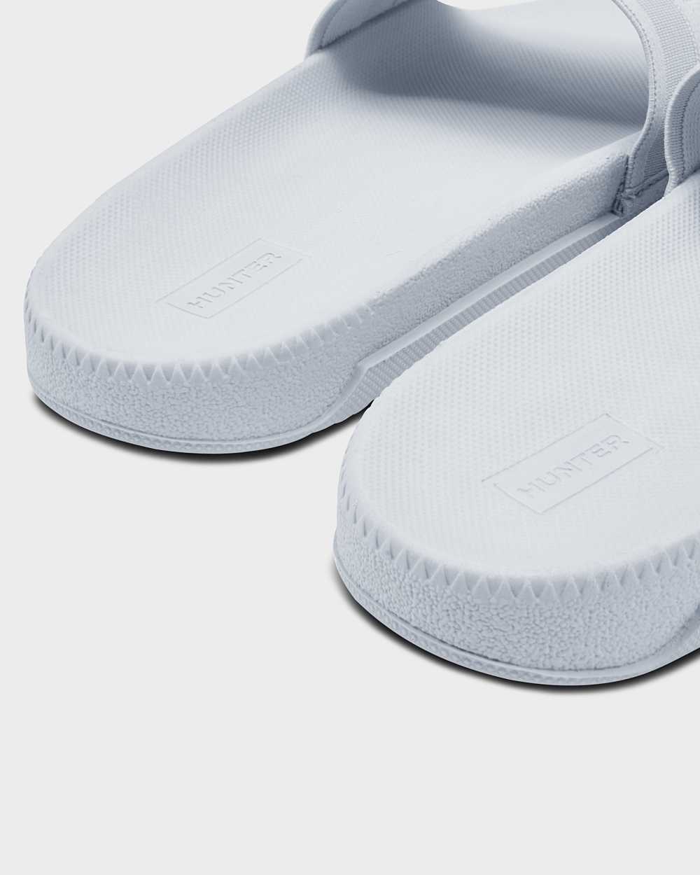 Hunter Original Elastic Women's Slides NZ-43339Q Grey/Blue